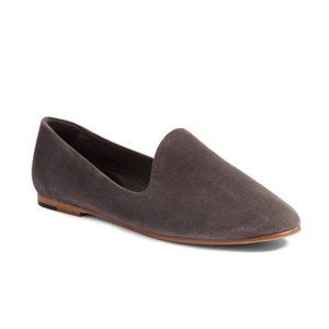 Vince Milo Slide On Flats Loafer Suede in Pewter Size 8